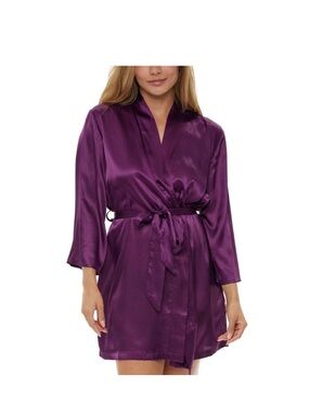 Brand New Purple Satin Robe with Waist Tie 💜💟🟪🟣🪻